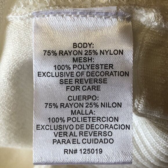 joseph a womens Sequin Front  Ivory Sweater Size 1X NWT - Picture 9 of 12